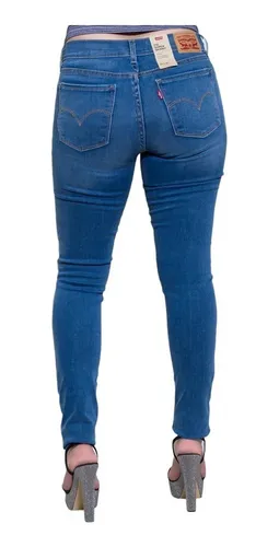 Pantalon Jeans Levis 710 Skinny Mujer Original 17778-0373