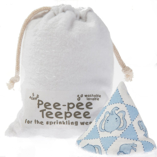 Tipi Pipí Elefante Azul Con Bolsa De Lavandería 5 Pzas Prote