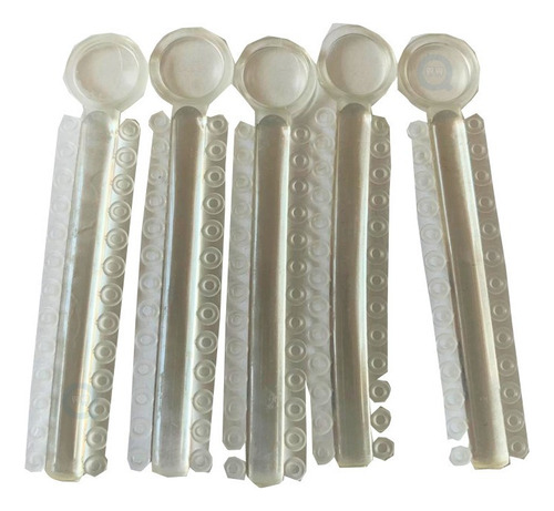 Módulos De Llave Usa De Colores Medianos 40 Piezas Color Transparente