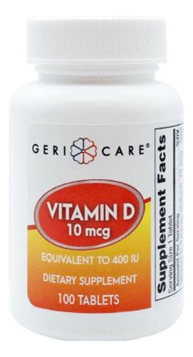Geri-care Vitamina D3 400 Ui   100 Tablets