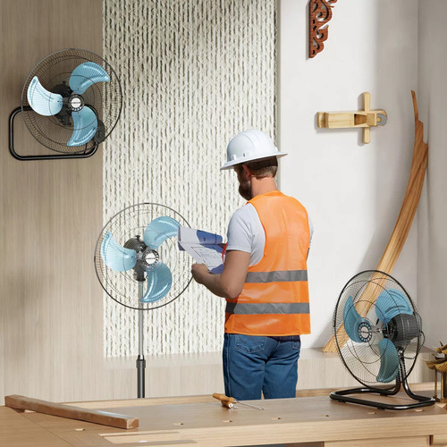 4 Ventiladores 3 En 1 De Piso Pedestal Y Pared 3 Aspas