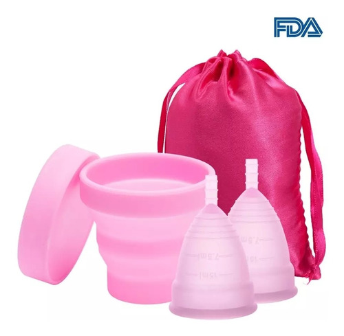 Pack Copa Menstrual (2 Unidades) + Vaso Esterilizador