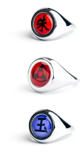 Naruto Anillos Akatsuki, Set 3 Anillos Itachi Sasori Kakashi