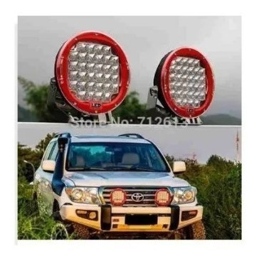Imagen 6 de 6 de Faro Led Tipo Arb 96w 9 Pulgadas Para Rusticos Y 4x4 Rojo