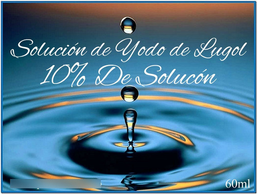 Solución De Yodo De Lugol 10% 60ml Botella (paquete De 1)