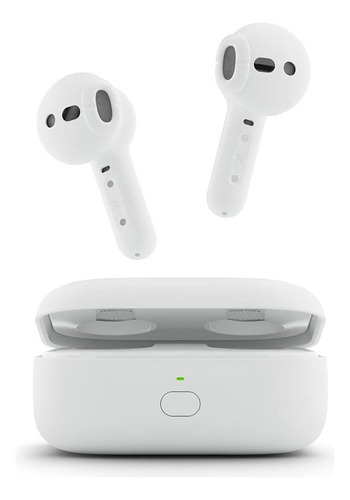 Auricular Echo Buds Inalámbrico Semi Intrauditivos Bluetooth Color Blanco