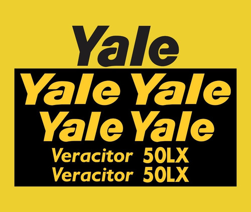 Gráfico Completo De Adesivos Para Empilhadeira Yale 50vx Mk Cor -Padrão