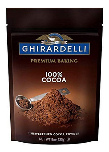 Cacao Sin Azucar Ghirardelli Unsweetened Cocoa 8oz Importado