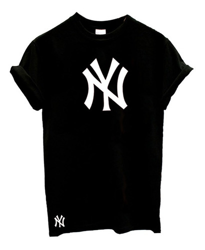 Playera Yankees Ny Unisex Algodon Manga Corta Casual