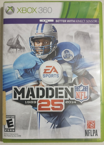 Videojuego Xbox 360 Madden Nfl 25 Original 