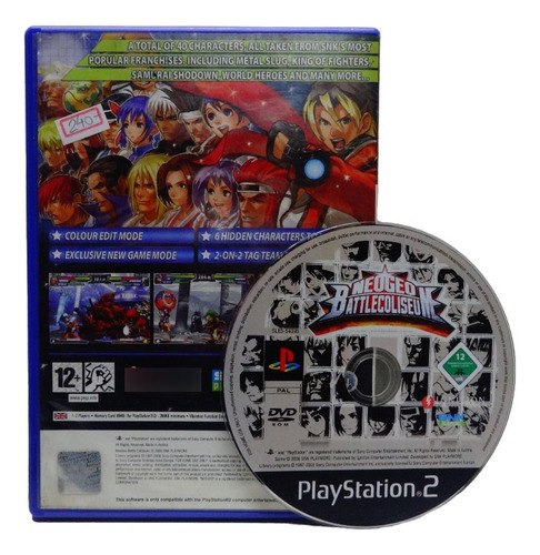Neo Geo Battlecoliseum Ps2 Play 2 Pal M Europeu Orig Físico (Usado)