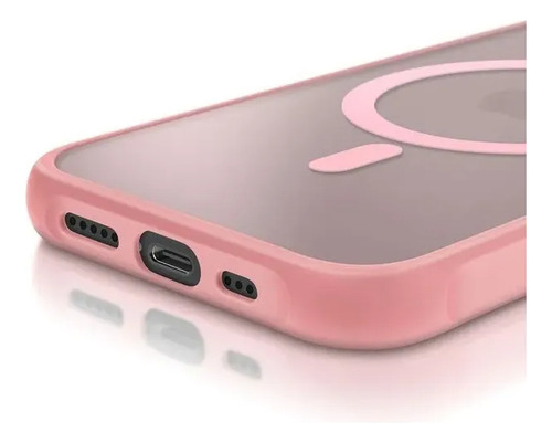Funda Magnética Para Iphone 14, 15, 16 Pro Mate Rosa Iphone 15 Pro