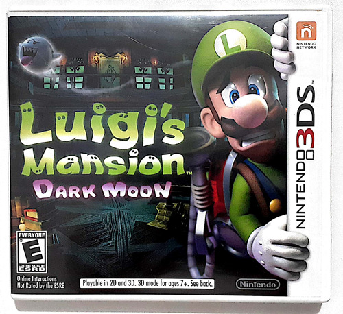 Jogo Luigi's Mansion Dark Moon Nintendo 3 Ds.