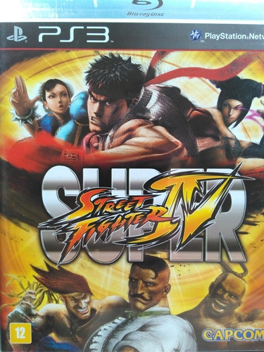 Super Street Fighter Lv Ps3 Original, Mídia Física