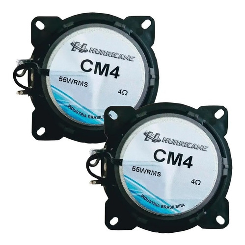 Par Alto Falante 4 Polegadas Quadriaxial 110w Cm4 Hurricane