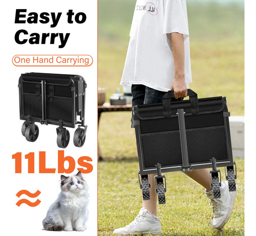 Carro Plegable Portátil Con Ruedas Para Playa Y Utilidades