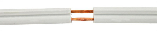 Cabo Polarizado Externo Áudio 2x0.20 - Branco 50 Mt
