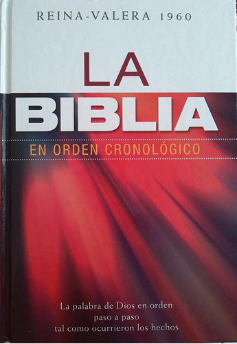 Biblia En Orden Cronológico-rvr 1960-tapa Dura