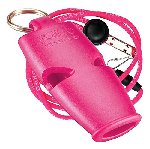 Silbato De Seguridad Fox 40 Micro Pealess Con Cordón, 110 Db