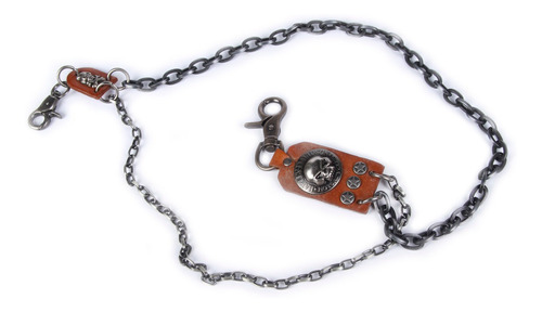 Cadena Piel Cafe De Billetera Cartera Harley Davidson Skull