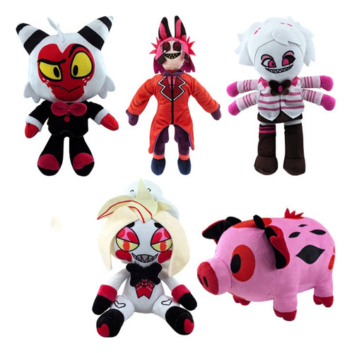 Peluche Hazbin Hotel Evil Boss Lufthansa Clown Pig, 5 Unidad