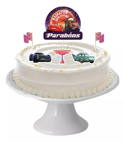 Topo De Bolo Topper De Bolo Personalizado Carros Disney