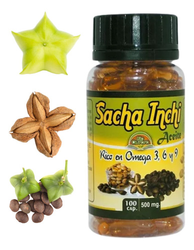 Aceite De Sacha Inchi Omega 3,6 & 9 Original 100 Cápsulas