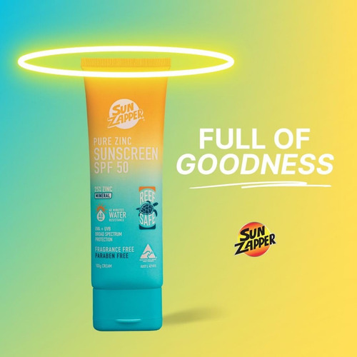 Sun Zapper Pure Zinc Sunscreen Bloqueador Solar Spf 50 Reef