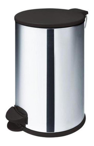 Lixeira Cesto Lixo Grande Inox 12l Com Pedal