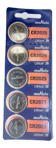 Bateria Lithium 3v Cr2025 Sony/murata Kit Com 100 Uns
