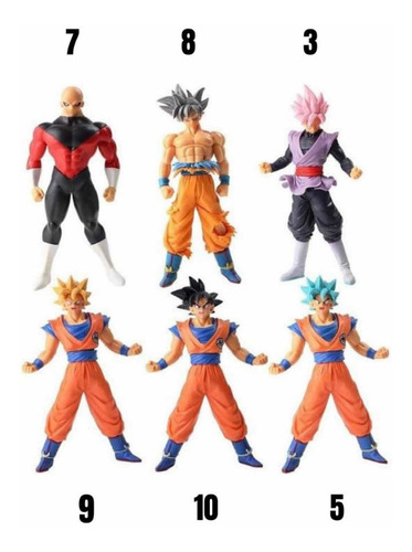 Dragon Ball Súper Muñeco Goku Jiren Vegeta Broly Y Muchos ++