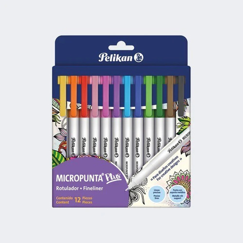 Marcador Micropunta Plus Pelikan - Colores Surtidos 