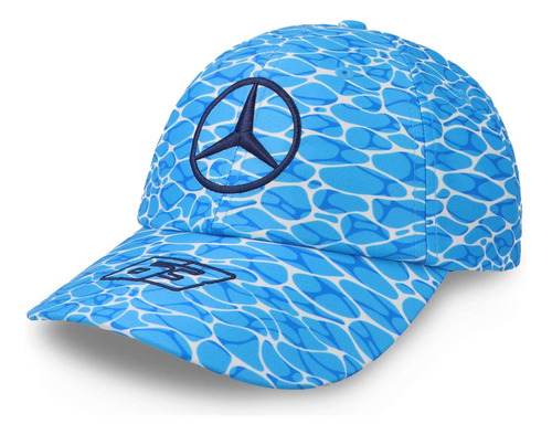 Gorra Mercedes Benz 23 George Russell No Diving Azul Cielo U