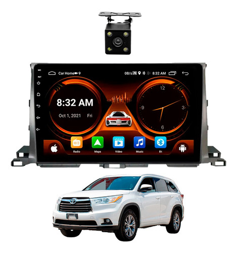 Estereo Toyota Highlander 2014-19 Carplay Androidauto 2+32gb