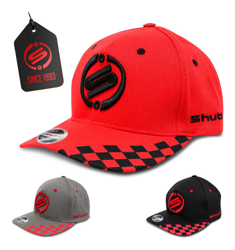 Boné Trucker Aba Reta Shutt Snapback Premium Lindo!