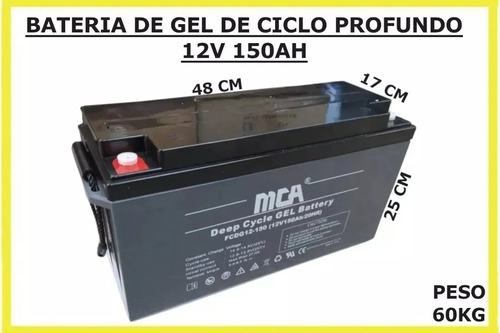 Bateria Recargable De Gel Mca 12v 150ah