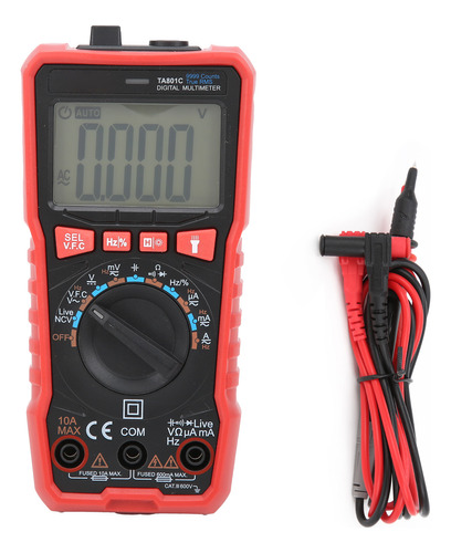 Ammeter Ta801c, Multímetro Digital, Automático, De Bolsillo