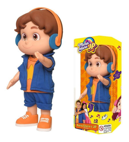 Boneco Jp Mecanizado Fala 14 Frases Com Head Fone Original