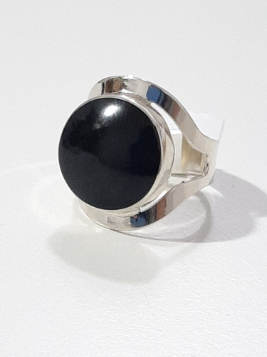 Anillo Plata Peruana 950 Con Onix 5,4grs