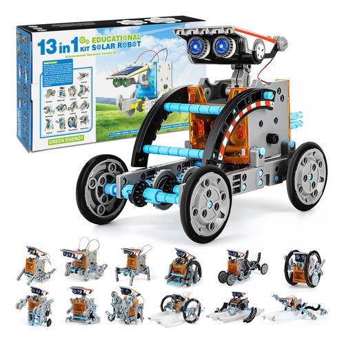 Robot Solar 13 En 1 Stem Juguetes Educativos Gris Mmg