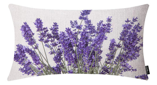 Ekobla Fundas De Almohada De Flores De Lavanda, Fundas De Al