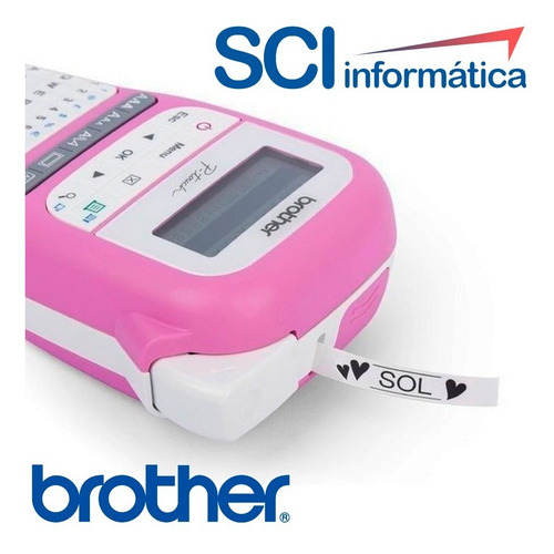 Imagen 4 de 5 de Rotuladora Etiquetadora Brother P-touch H110 Rosa