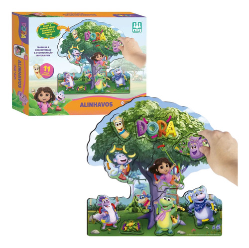 Alinhavos Dora Aventureira Jogo Educativo 0341 Nig Brinquedo