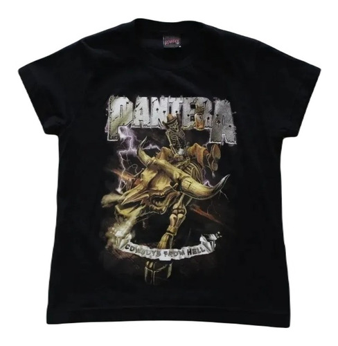 Camiseta Blusa Baby Look Cowboys From Hell Pantera Bo323