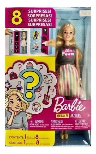 Imagen 1 de 7 de  Barbie Con 8 Sorpresas Profesiones Yo Quiero Ser