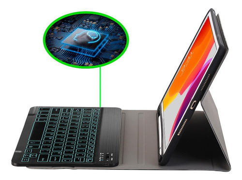 Z Capa Case Teclado Iluminado Para iPad 8ª Geração 2020