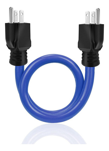 - Cable De Extensión Macho Doble De 3 Clavijas, Conector A