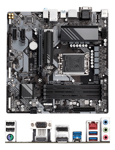 Motherboard Gigabyte B760m Ds3h Ddr4, Lga 1700