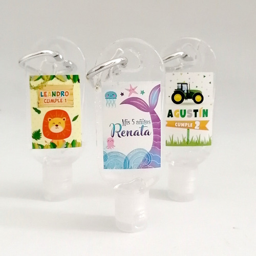 30 Alcohol En Gel Llavero Souvenirs Personalizados Cumple