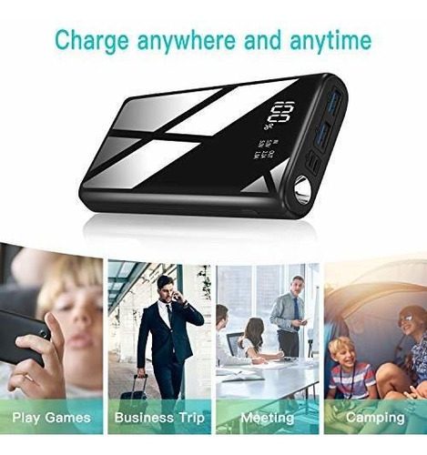 Portatil Power Bank Bateria Externa Capacidad Pantalla Lcd
